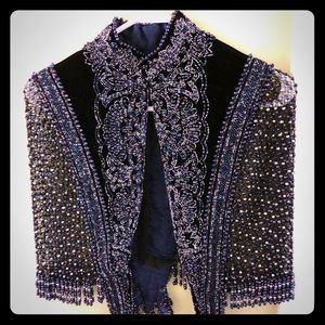 Vintage Beaded Shawl